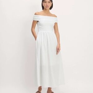 NWT Everlane Gauze Off the Shoulder Dress